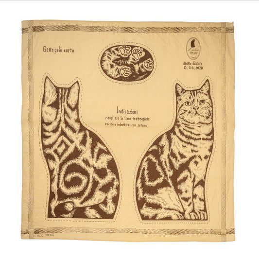 Il Micio Florence Luxury Fashion Brand Bandana Gatto Ivoy Front